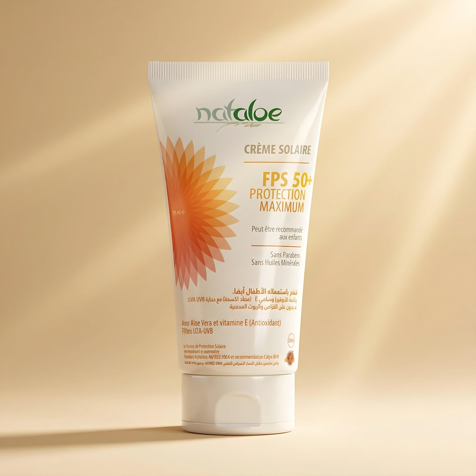 Crème solaire FPS 50+
